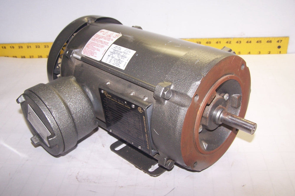 NEW BALDOR 1 HP ELECTRIC AC MOTOR 380 VAC 2850 RPM 56C FRAME 3 PHASE B-19116993