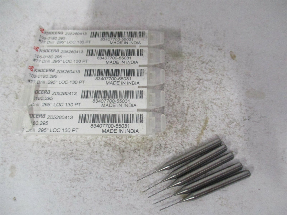 SGS (07289) #77 1/8" x 1-1/2" OAL Regular Spiral Circuit Board Drill Bit - Qty 5