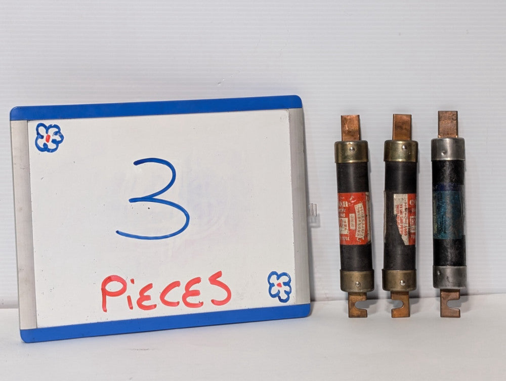 Lot of (3) 80 Amp Fuses Cefco CRS-R 80 Littelfuse FLSR 80, RK5 Dual Element