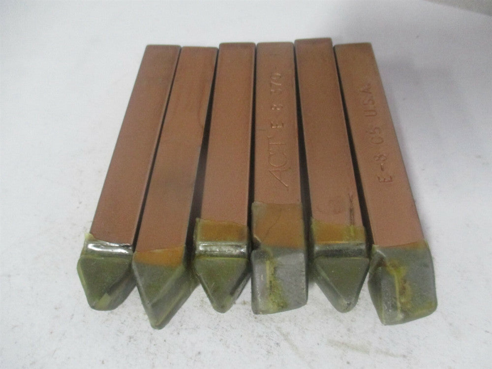 (611) 3/8 x 3/8 x 2-1/2" OAL E-6 Carbide Threading Single Point Tool Bit - Qty 6