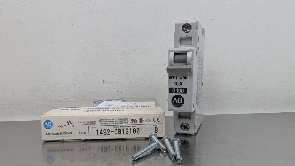 Allen-Bradley 1492-CB1G100 Miniature Circuit Breaker Ser B 240/277VAC 10A