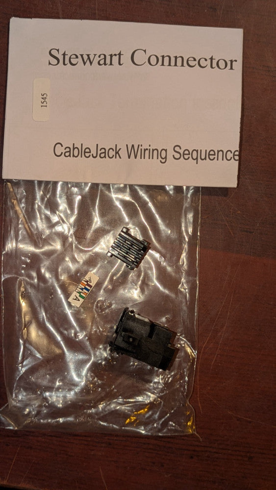 Lot of (4) Stewartt Modular Jack Connector 8P8C UNSHIELDED NEW