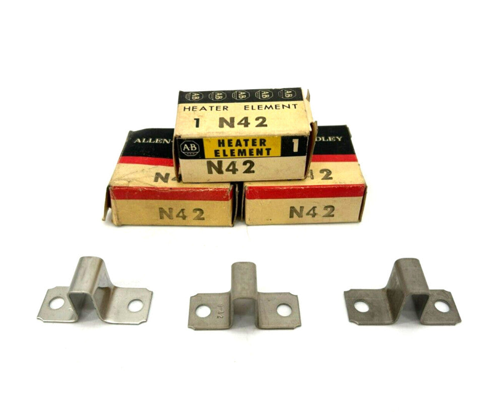 Lot of 3 New AB Allen Bradley N42 Overload Relay Heater Elements