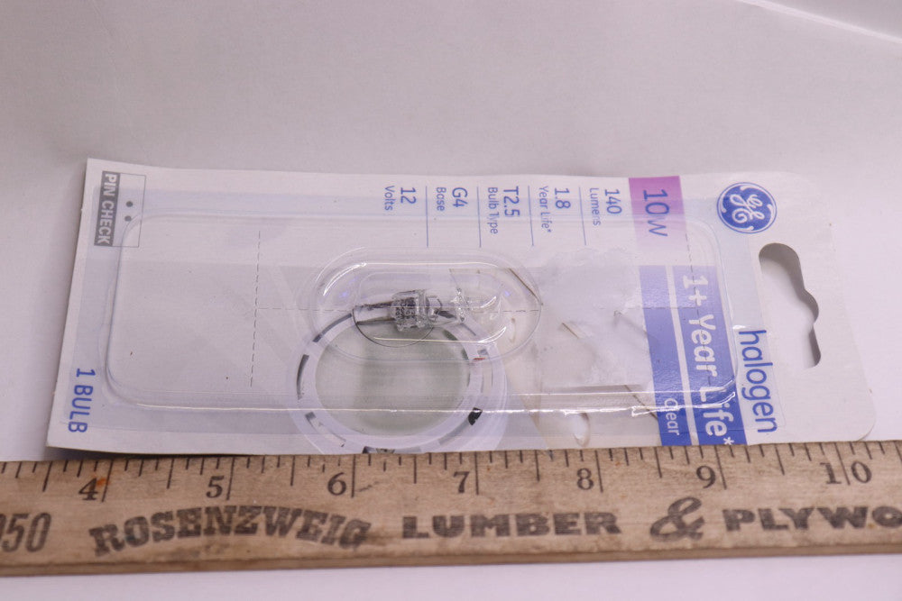 General Electric Lighting Quartz Halogen Lamp T2.5 Bi Pin 10W 85041