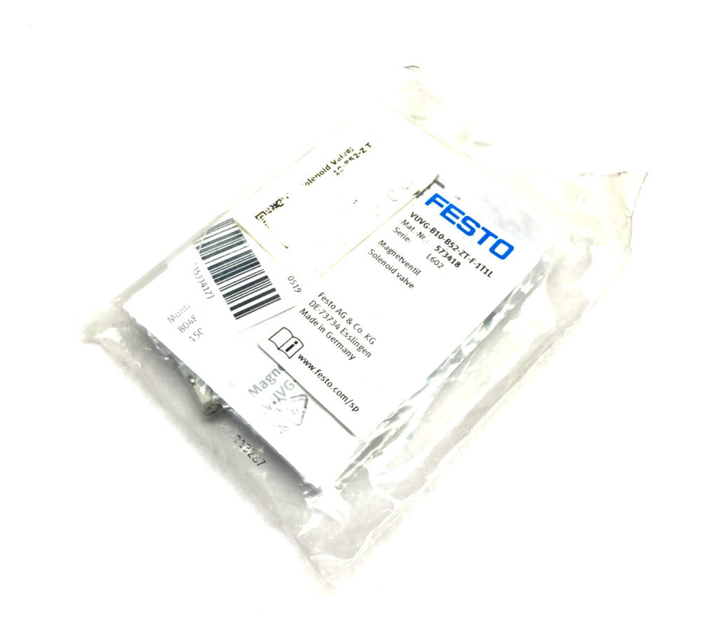 Festo VUVG-B10-B52-ZT-F-1T1L Solenoid Valve 5/2 Bistable 573418