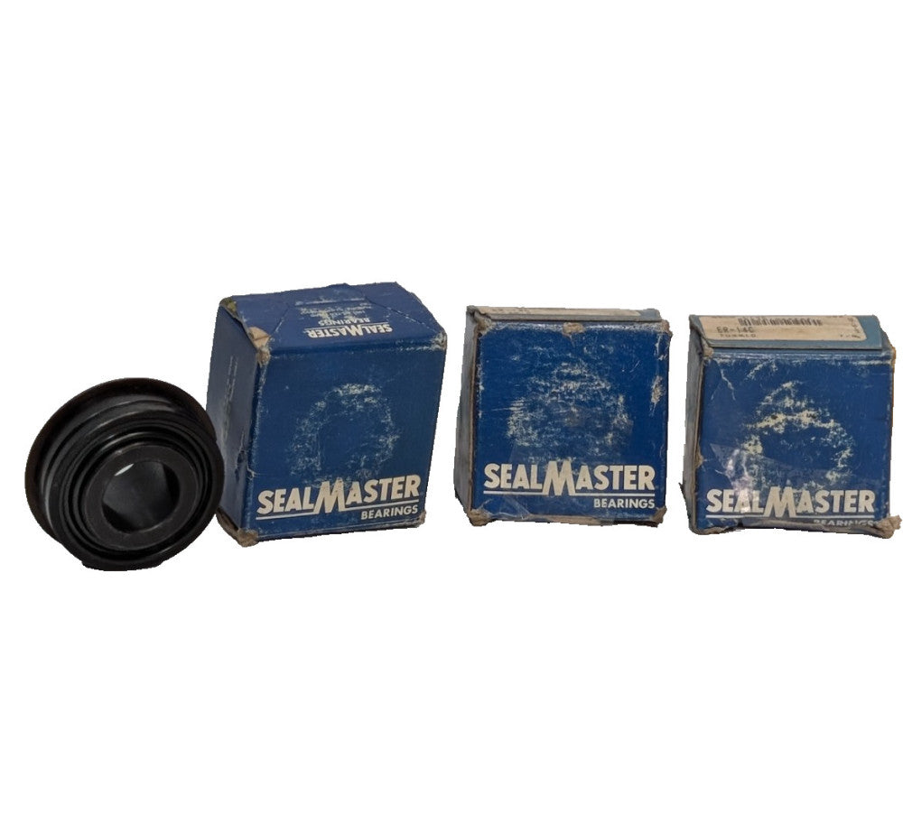 Lot of 3: Seal Master ER-14C Gold Line Black Oxide Bearings, 7/8, Made in USA