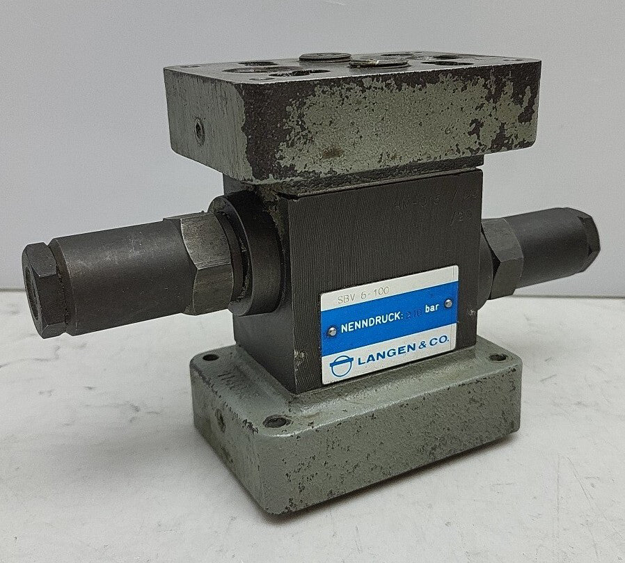 Langen SBV6-100 Hydraulic Control Valve Nenndruck 210 Bar *USED