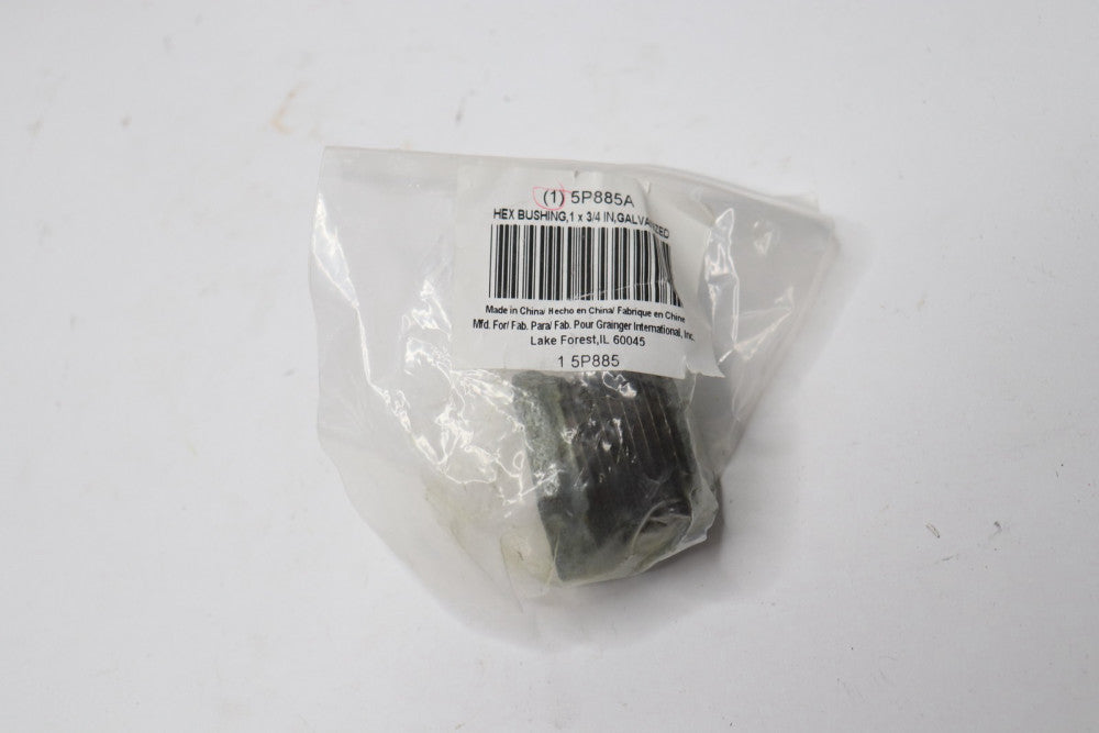 Hex Bushing Malleable Iron Class 150 1" x 3/4" NPT x NPT 5P885A