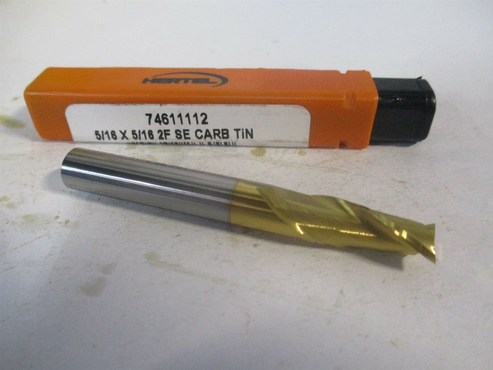 (750522) 5/16 x 13/16 x 5/16" x 2-1/2" OAL Solid Carbide 2 Flute Square End Mill
