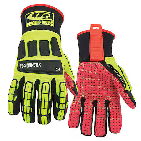 Ringers Gloves 267-09 Glove,Impact Resistant,M,Hi-Vis,Pr
