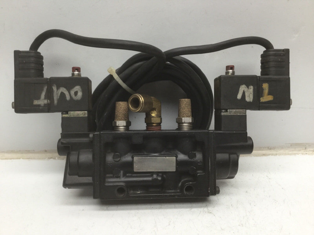 NORGREN K81DA06 5 Port Air Control Valve, W/ NORGREN 88J, Pneumatic Solenoid