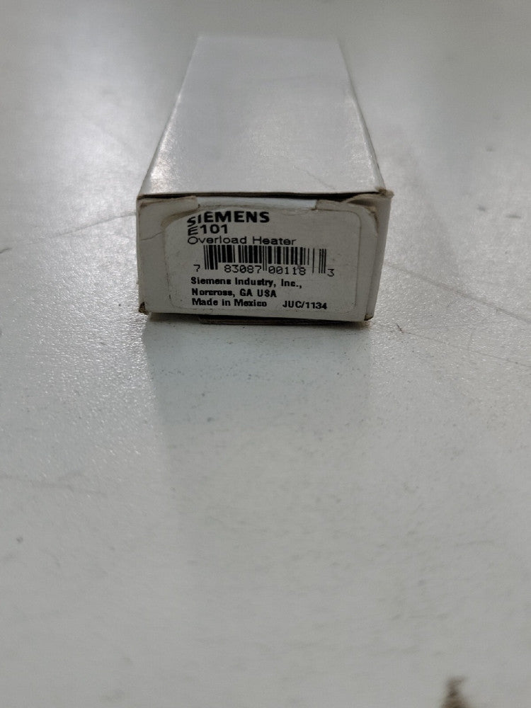 1- SIEMENS E101 Overload Relay Heater 108-113.9 FLA ~ NEW OLD STOCK