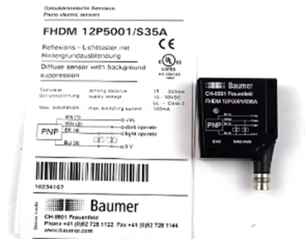 NEW BAUMER FHDM 12P5001/S35A Photoelectric Switch