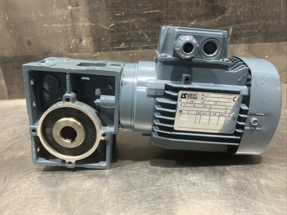 Leroy-Somer LS63/T Motor With SRCS10 Reducer Nos Surplus No Original Box