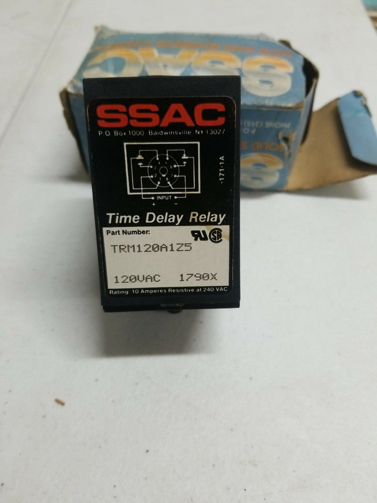 SSAC Time Delay Relay TRM120A1Z5 120 VAC (NOS)