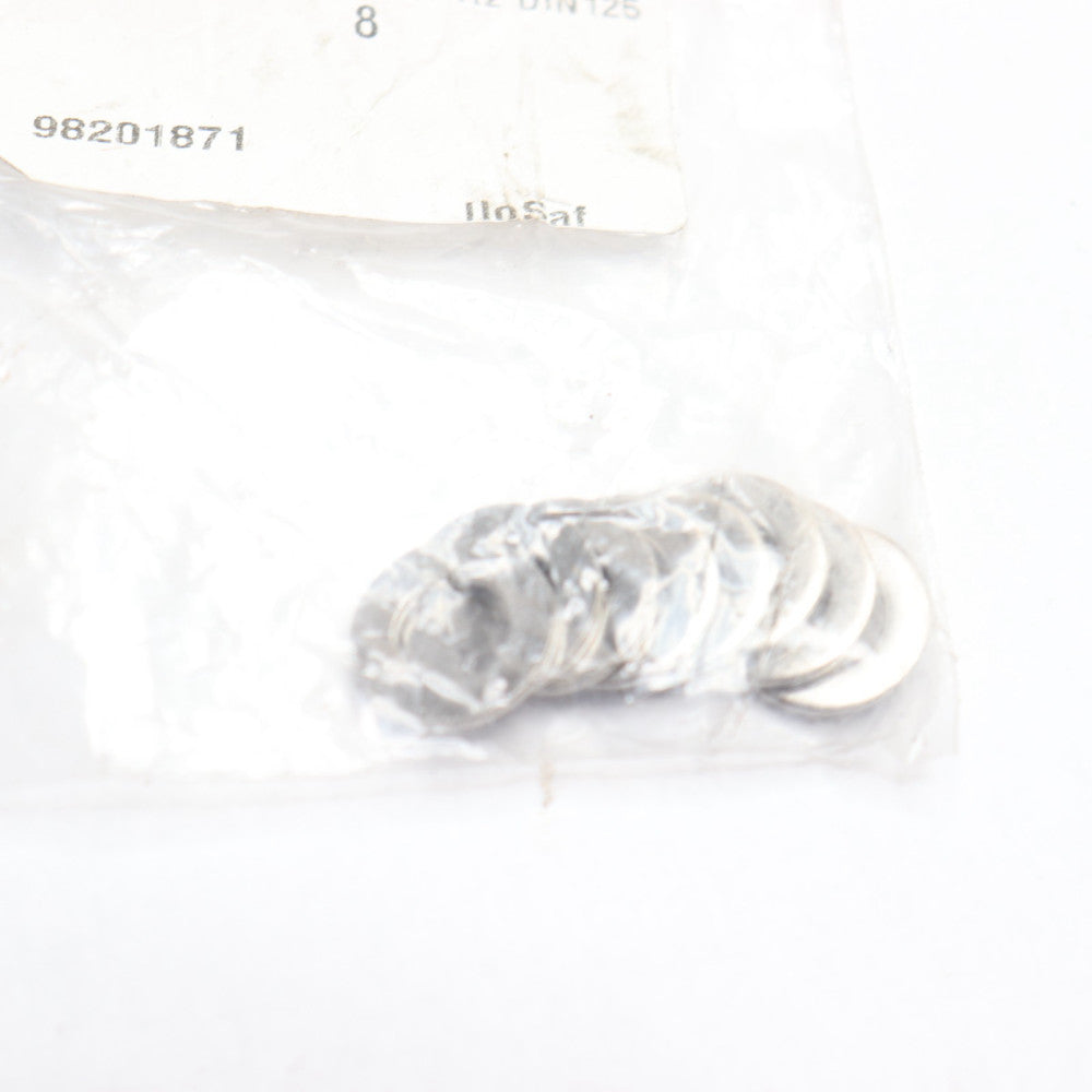 (8-Pk) Flat Washer 08.4 X 016 X 1.6 A2 Din 125 201301008016