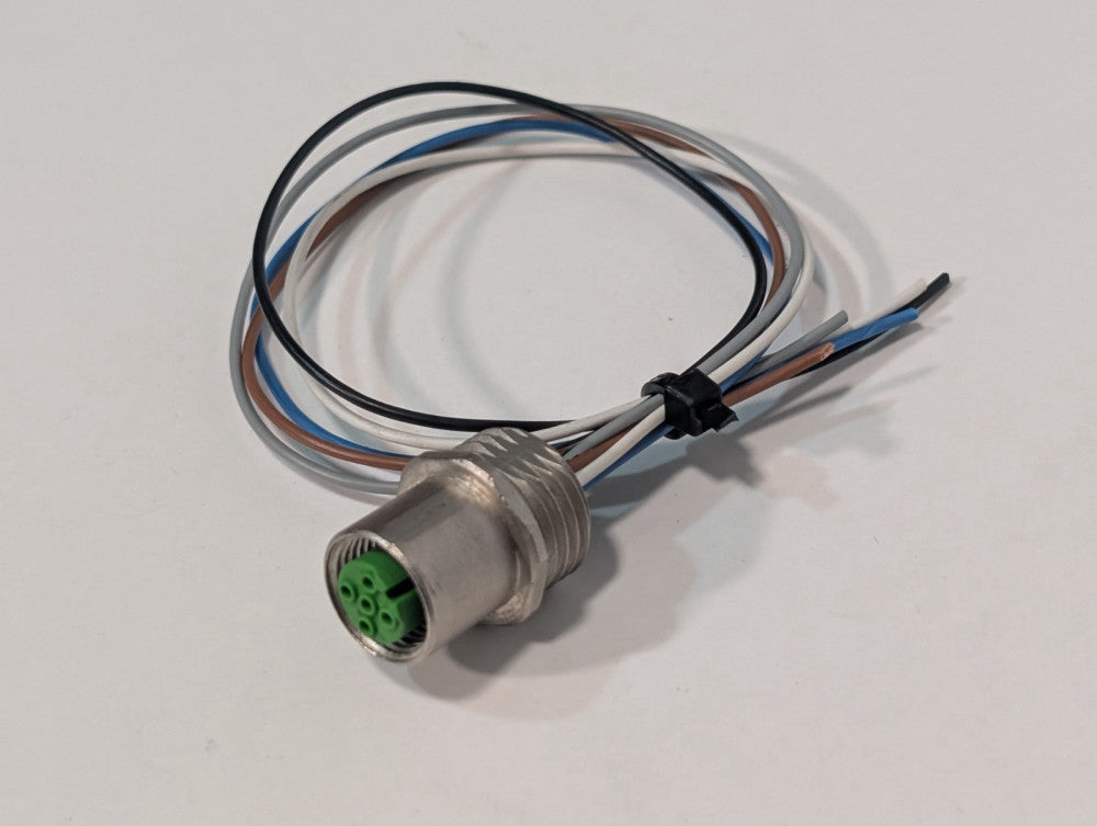 Unbranded 013 industrial female receptacle connector cable threaded 5-wire 5-pin