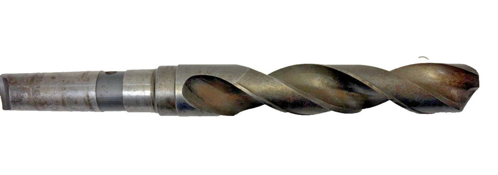 GEORGE WHALLEY DRILL BIT MORSE TAPER #4, 1-1/2" HSS 2 FLUTES OAL 13-1/2"