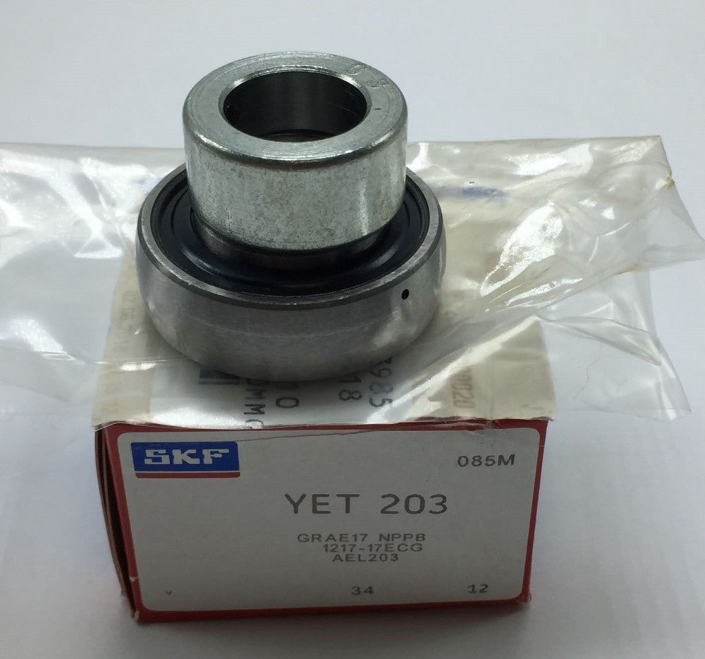 NEW SKF YET-203 INSERT BEARING 17MM BORE 40MM OD