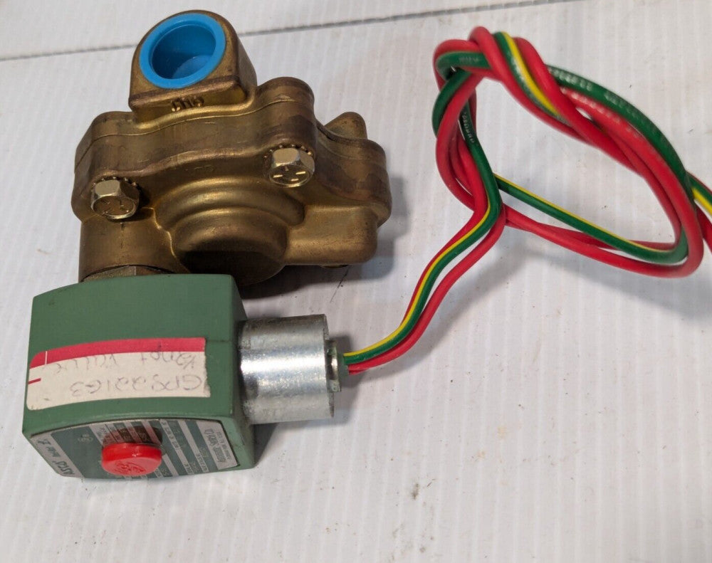 ASCO 8221G3 solenoid valve, 1/2", 5-150PSI WO, 120VAC