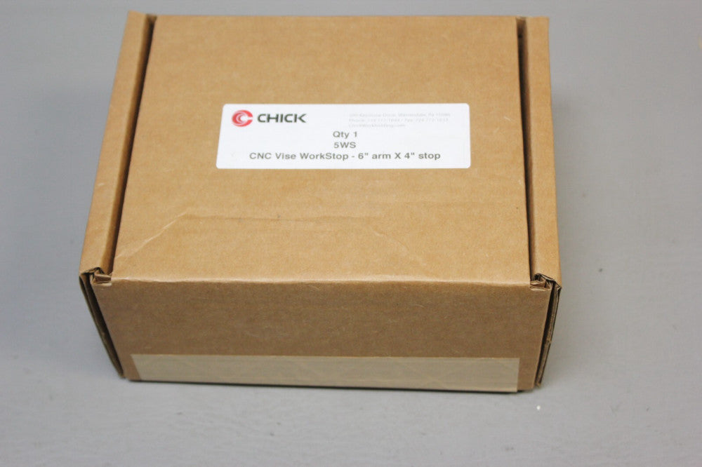 NEW CHICK CNC VISE WORKSTOP (FOUNDATION) 6" ARM X 4" STOP 5WS