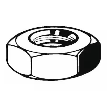 Zoro Select M11360.220.0001 Thin Hex Nut, M22-2.50, Steel, Class 4, Zinc