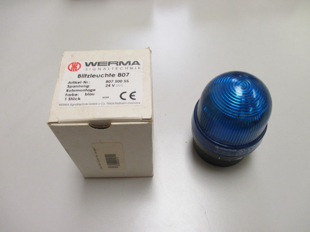 Werma 807 500 55 Blue Flashing Light Tube