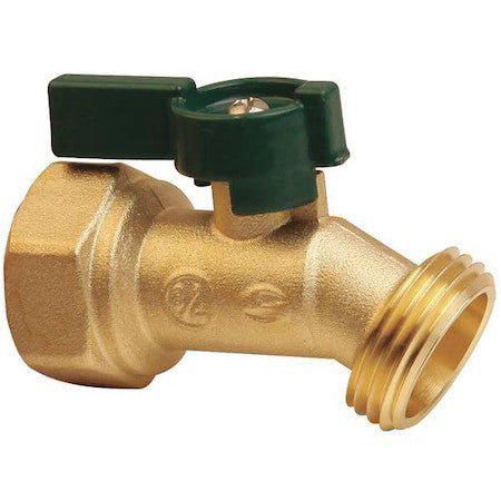 Zoro Select 6Pdz5 Hose Bibb,Quarter Turn,1/2In, Brass