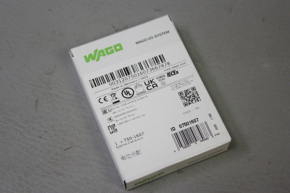NEW WAGO POTENTIAL DISTRIBUTION MODULE 750-1607 FACTORY SEALED