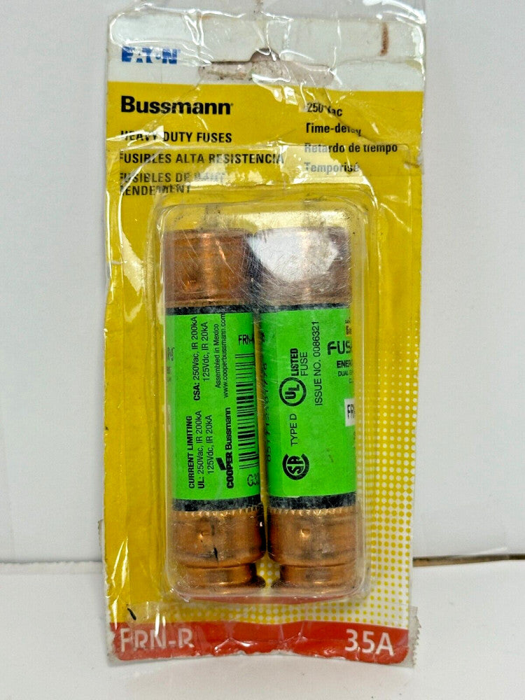 2-Pack Eaton Bussman FRN-R-35 Time Delay Fuses