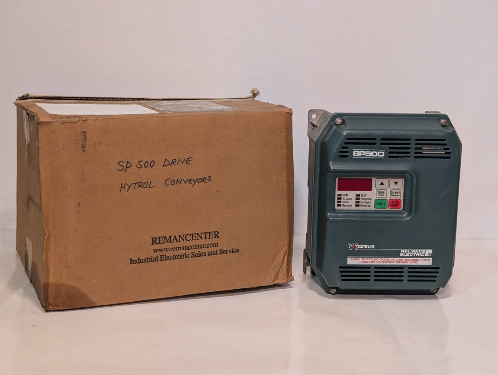 Reliance Electric 1SU41002 SP500 VFD, 2HP, 380-460V 3PH, NEMA Type 1 as shown