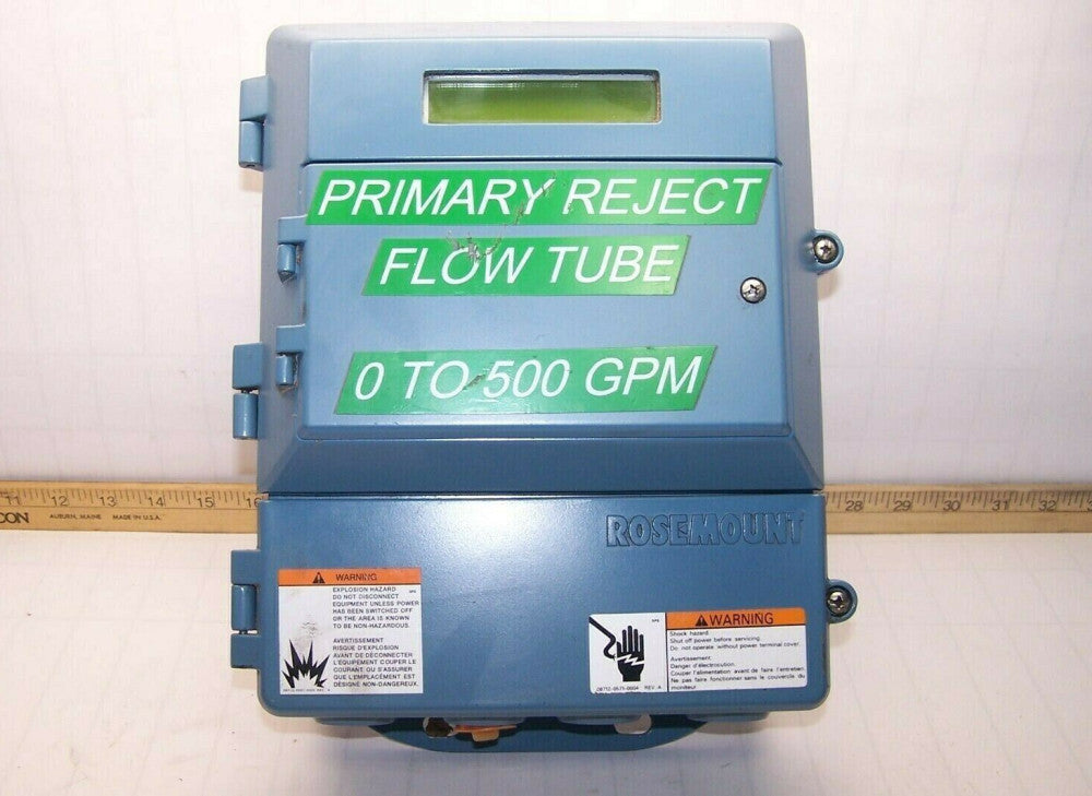 ROSEMOUNT 8712 REMOTE MOUNT MAGNETIC FLOWMETER 8712HR12NAM4 115 VAC