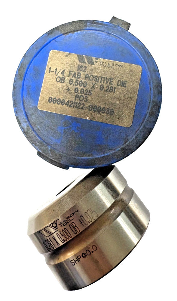 WILSON TOOL OBLONG DIE .281" X .500" OB t .025" CUTTER PUNCH