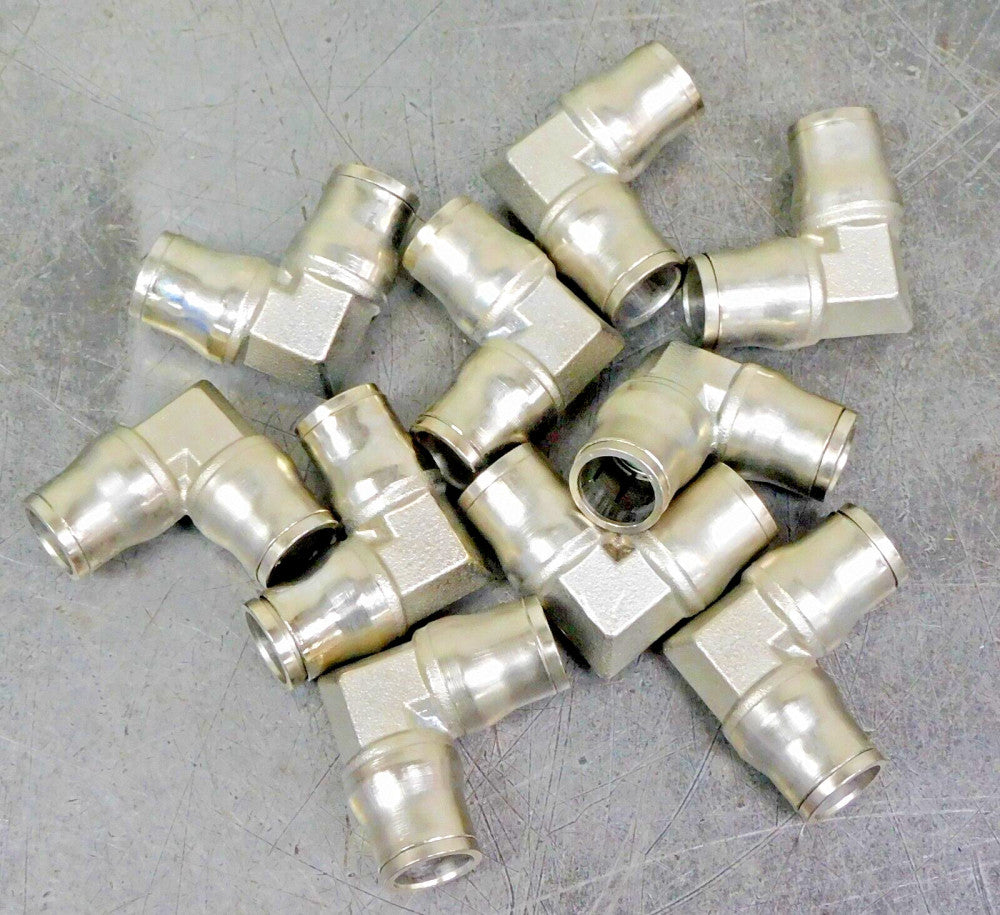LEGRIS Nickel Plated Brass 90° Push-to-Connect Elbow Fitting 1/2" Lot Ten (10)