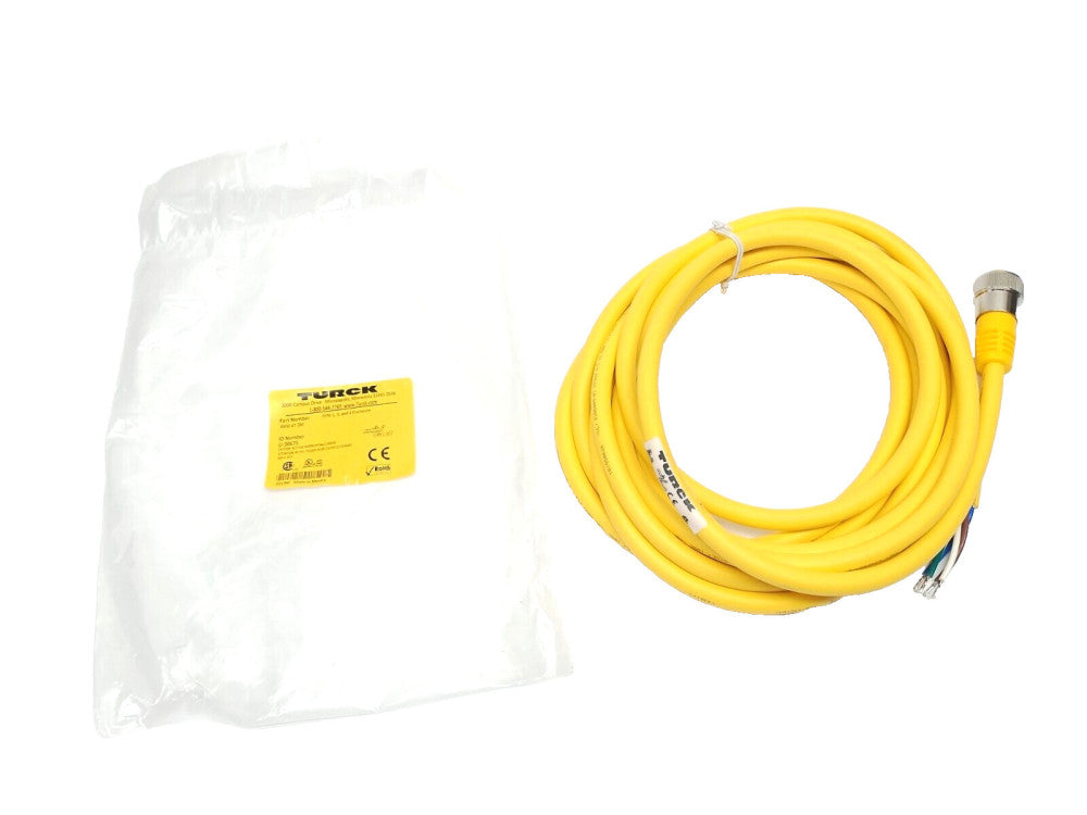 Turck RKM 47-5M Single Ended Cordset 7/8" Female 4-Pin 5m U-30675