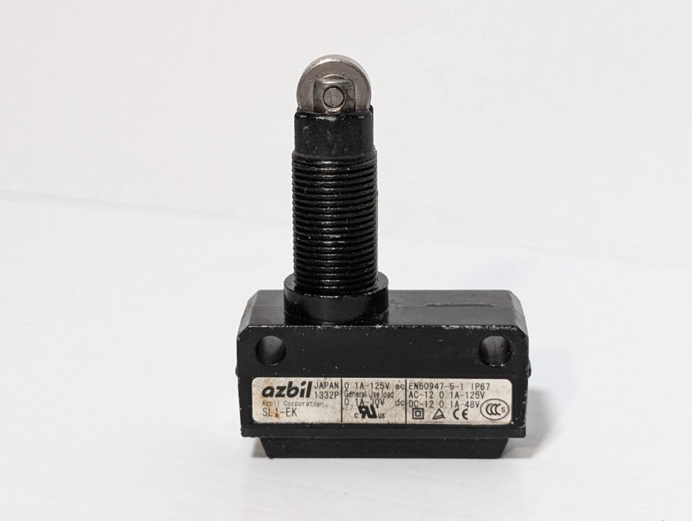 Azbil SL1-EK Limit Switch, Long Roller Plunger, SPDT, 1A, 125vac 48vdc