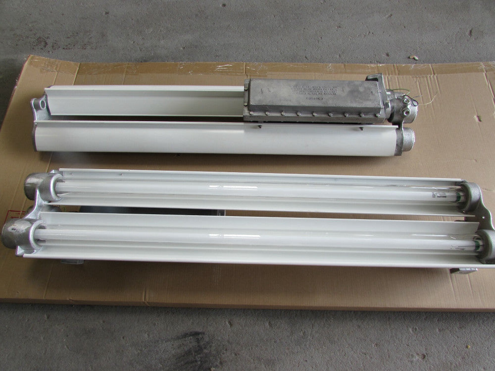 2 - IR/L EXPLOSION PROOF FLUORESCENT LIGHTS , 4 ft. ,120 vac, N/NIB! MAKE OFFER!