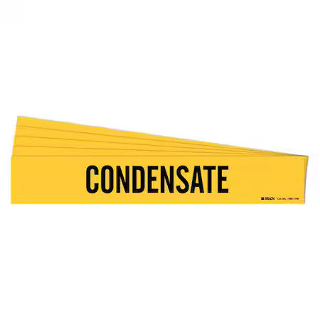 Brady 7061-1Hv-Pk Pipe Marker,Condensate,Pk5