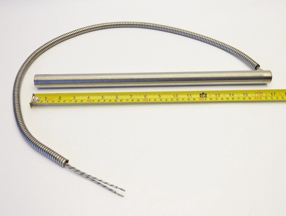 CPI SKC07255 3000W-480V Heating Cartridge Rod Stainless Steel 17-1/8"x1" w/ 37