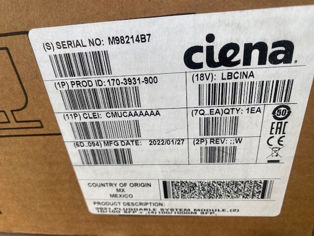 Ciena 3931 Service Delivery Switch 170-3931-900 (NEW)