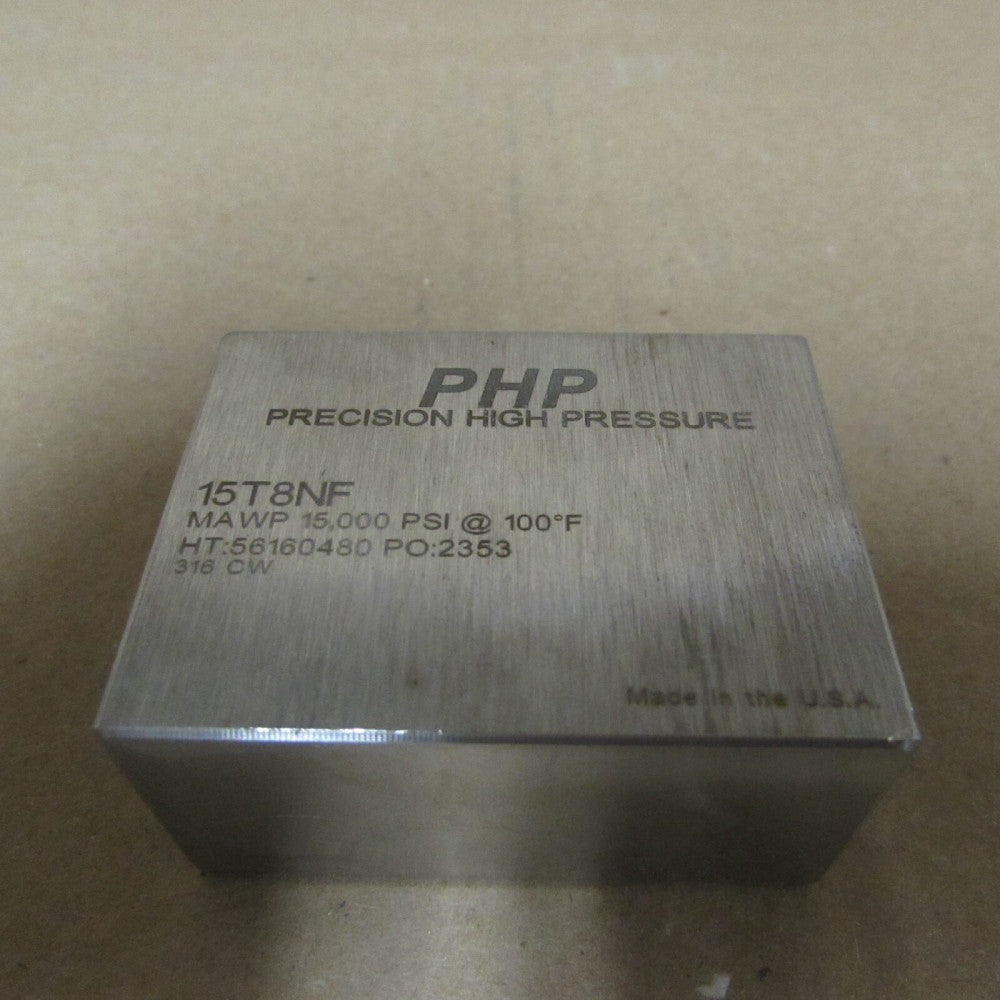 PHP 15T8NF SS TEE FITTING, 15K PSI, N/NIB! MAKE OFFER!