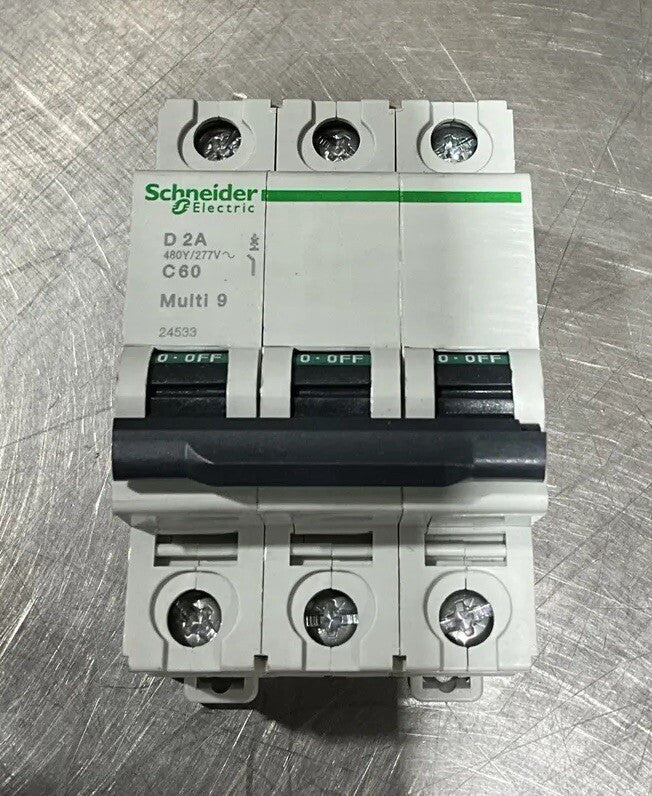 SCHNEIDER Circuit Breaker D 2A C60 Multi 9 Nos Surplus 24533