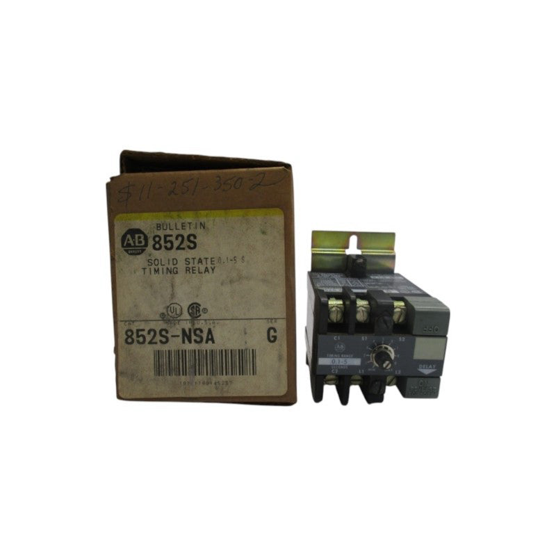ALLEN BRADLEY 852S-NSA SER. G 300V 3A 0.1-5S (BR/YL) NSMP