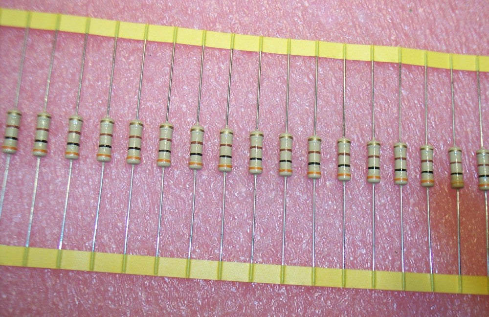 QTY (100) 300 Ohm 2W 5% CARBON FILM RESISTORS R200G301JT RGA