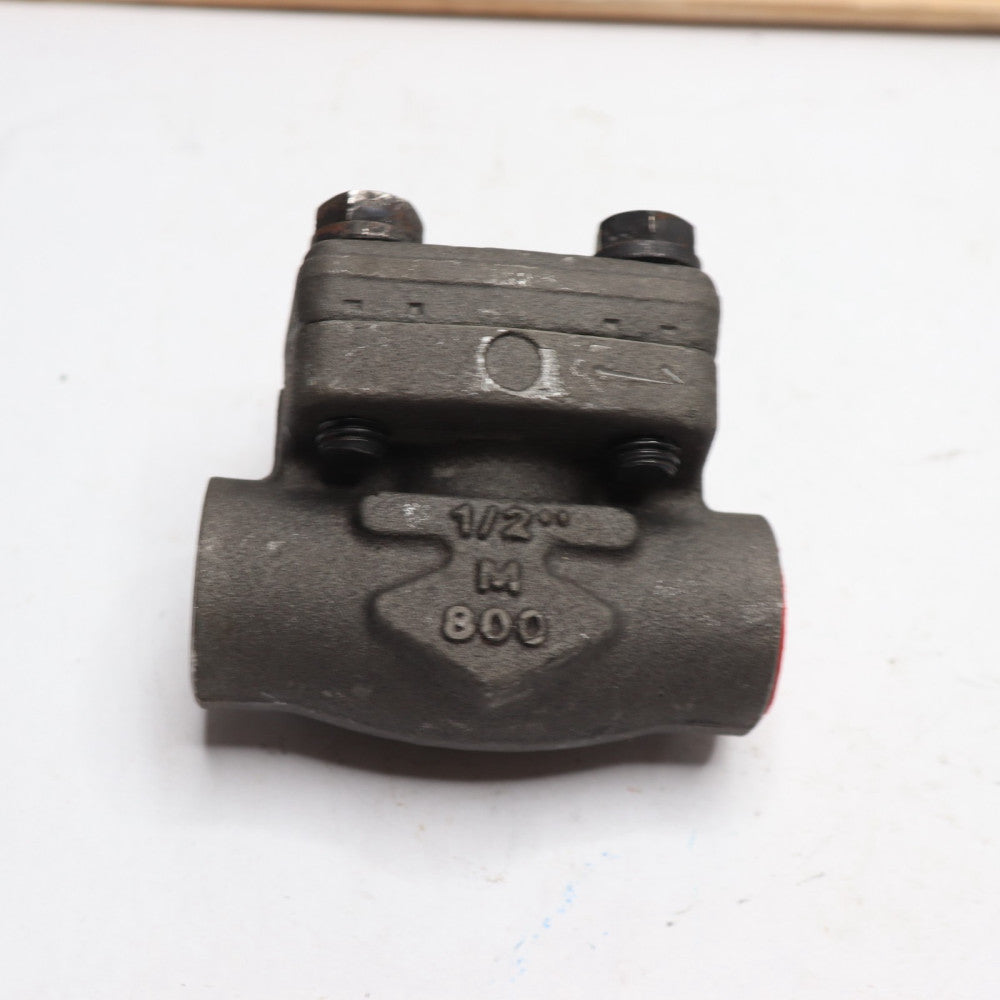 OMB Socket Weld Gate Valve Forged Steel Class 800 1/1/2" - Incomplete
