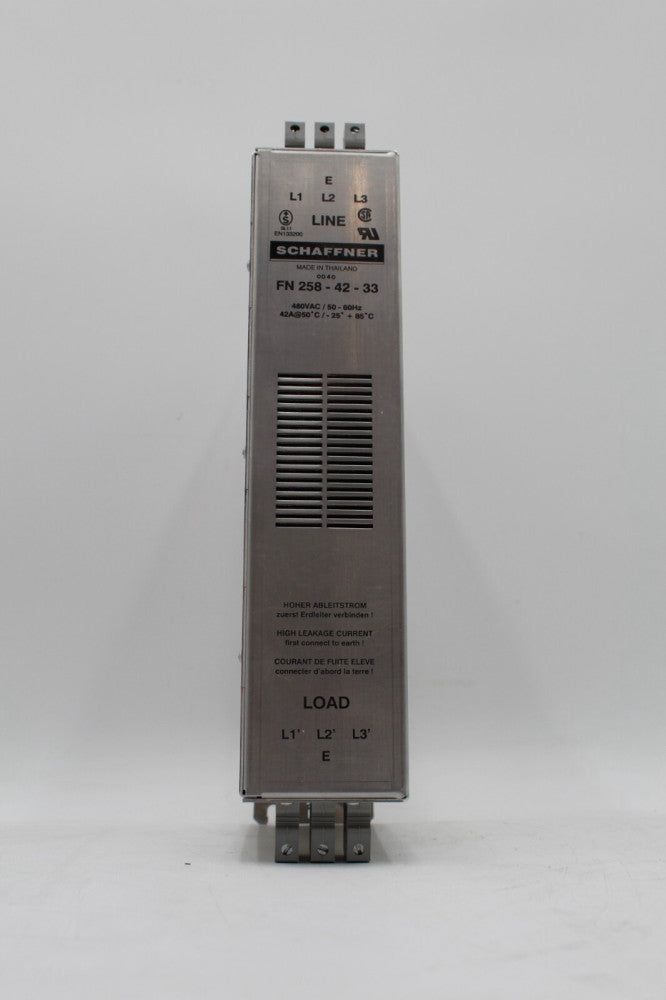 Schaffner FN 258-42-33 42 Amp RFI Power Line Filter