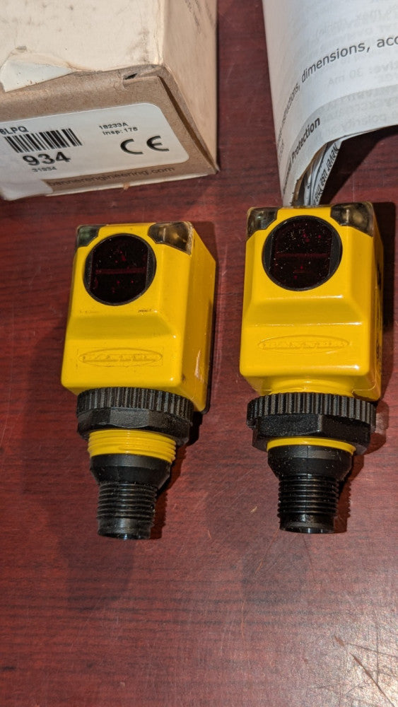 (1) BANNER ENGINEERING Q25SP6LPQ PHOTOELECTRIC SENSOR 4 PIN (31934) NOS