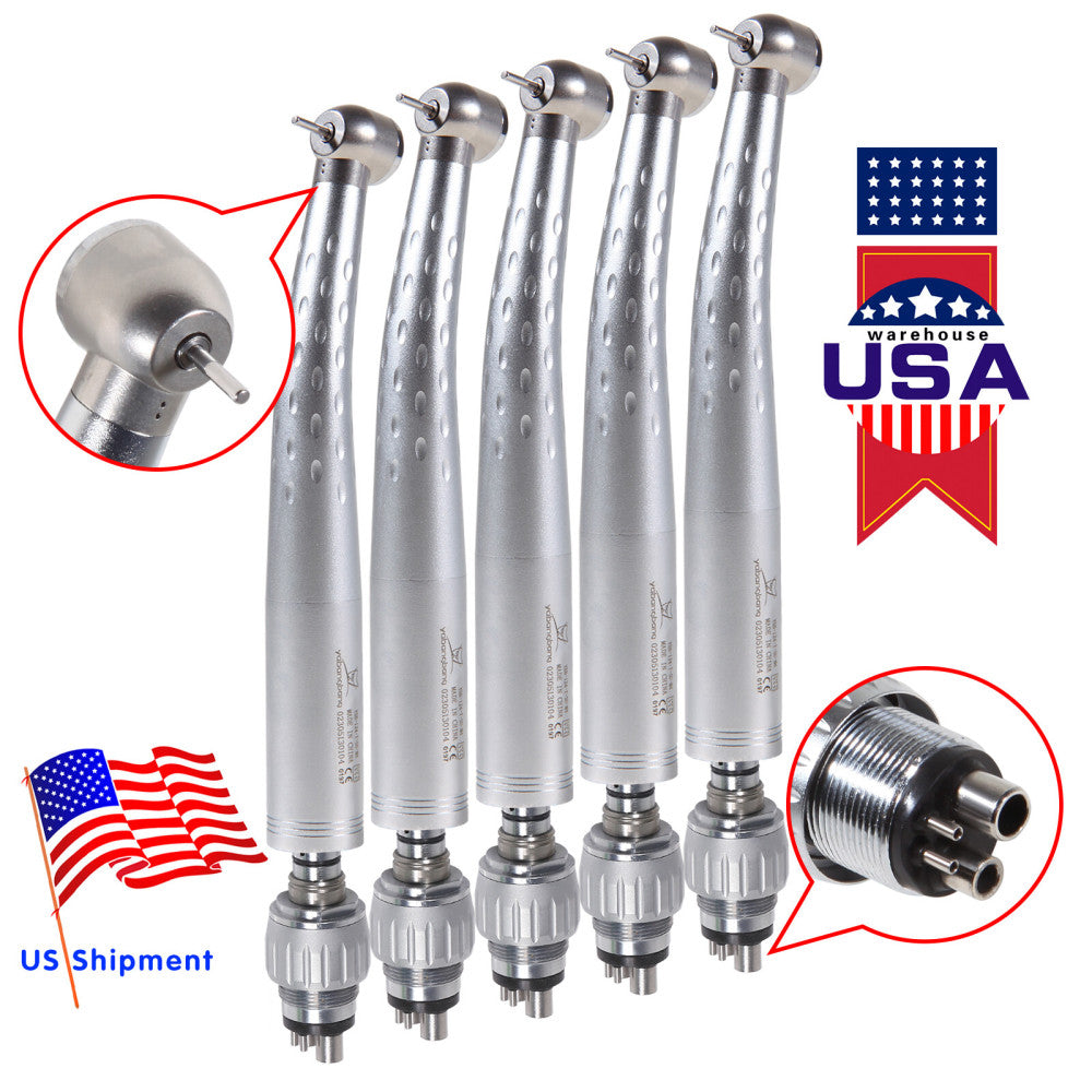 5 High Speed Handpiece Standard Air Turbine w/ Quick Coupler 4Hole Coupling GB4