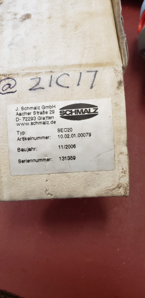 NEW SCHMALZ SEC-20 , Feed ejector, 10.02.01.00079, ( B2-2A)
