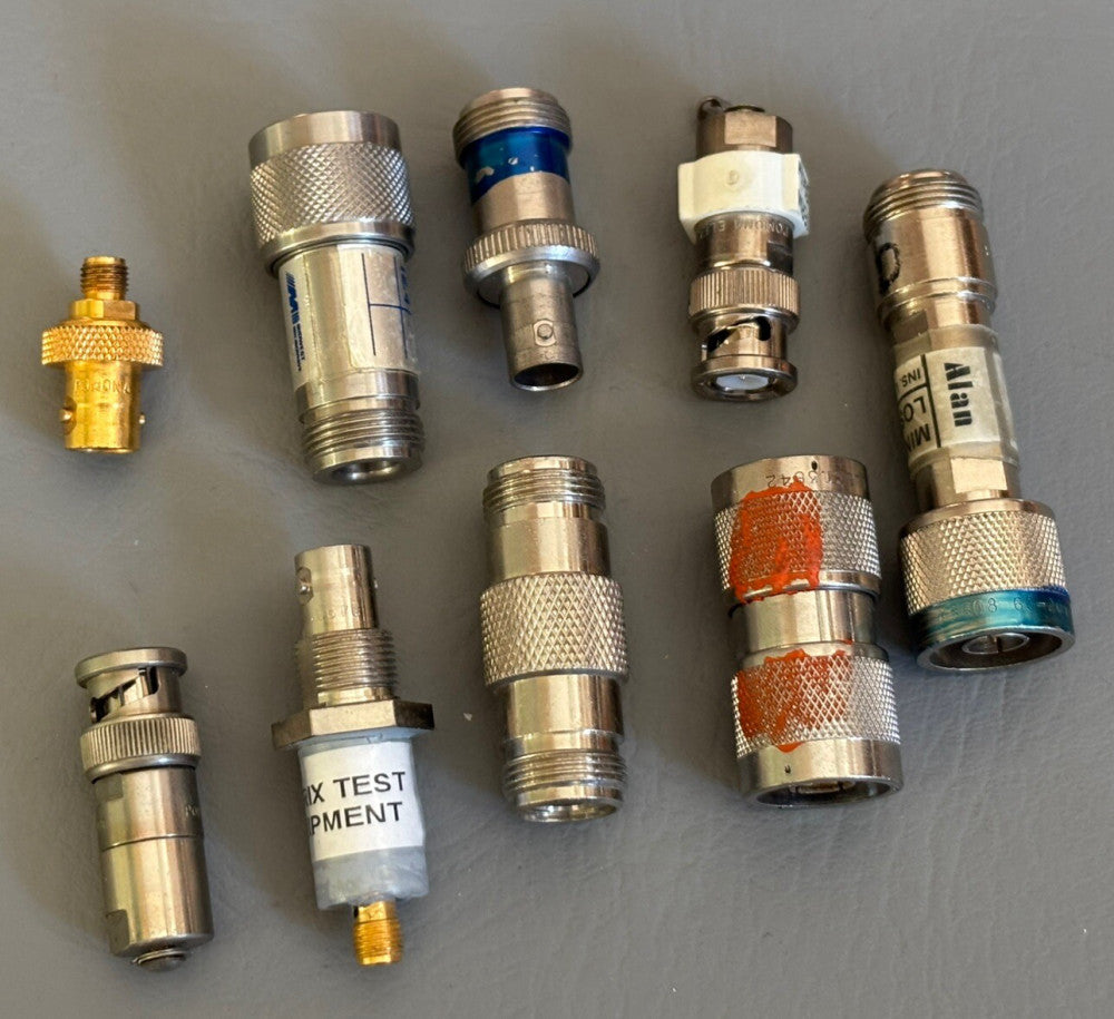 LOT OF 9 Pasternack, Pomona, SMA Male Adaptors, Minimum Loss Pad, Terminator